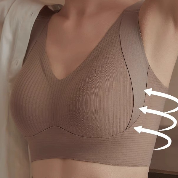 Full Cup Adjustable Underwear Women Big Breasts Small Bra Anti-sagging Large Size Seamless Breasts Ladies Bra Thin