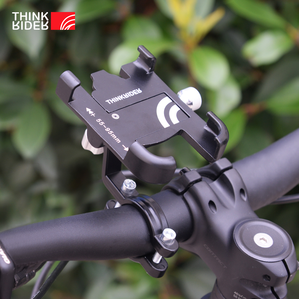  ThinkRider MTB Phone Mount Stand Bike Mobile Phone Holder 360 Rotatable Aluminum Adjustable Bicycle Non-slip Cycling Bracke