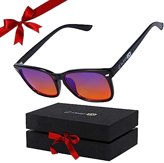 99.9% Blue Light Glasses - Computer Glasses - eSports Gaming Glasses Use Anti-Glare &amp; Anti-Fatigue Filters to Help You Sleep Better, Stop Eye Strain, Headaches &amp; Migraines to Look, Feel &amp; 