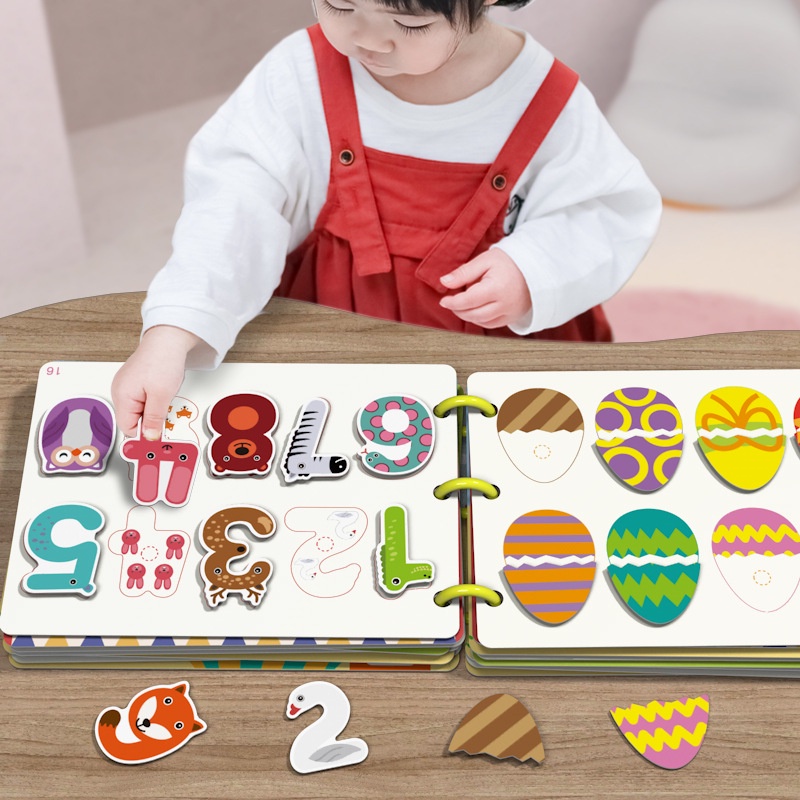 Baby's First Enlightenment Book Busy Book DIY Velcro Book Early Learning Montessori Educational Toys for Kids